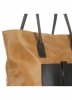 GEANȚĂ DIN PIELE shopper bag Genuine Leather roșcat 358